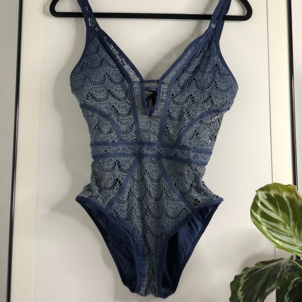 Becca Show-and-Tell Blue One Piece